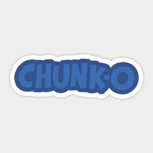 Chunk-o  in blue Sticker